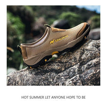 Load image into Gallery viewer, Summer Mesh Beach Men Shoes  Lightweight Breathable Walking Footwear New Slip-On Comfortable Outdoor Walking Footwear Non-Slip Running Climbing Shoes Sneakers Lightweight Breathable Walking Shoes
