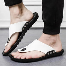 Load image into Gallery viewer, Summer Modern Design Men Flip-Flops For Beach Slippers Classic Brown Sandals Comfortable Casual Beach Outdoor Slippers For Men
