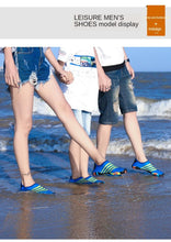 Load image into Gallery viewer, Summer Outdoor Mens Sports Water Shoes Non-Slip Beach Shoes Barefoot Upstream Shoes Quick-Dry Aqua Sock Barefoot For Beach Swim River Pool Lake Hiking Kayaking Surfing
