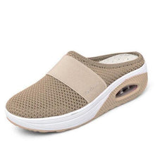Load image into Gallery viewer, Summer Sandals Fashion Platform Slippers Outdoor Casual Flip Flops Comfy Slippers Women Flats Mesh Shoes Casual Air Cushion Platform Mesh Mules Sneaker Sandals For Female Lightweight Beach Shoes Outdoor Slippers
