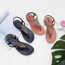 Load image into Gallery viewer, Summer Sandals Women New Flat Slides Flip Flops Seaside Vacation Shoes Woman Beach Flat Style Casual Sandals Slippers Beach Shoes Dress Summer Beach Shoes Thong Slippers
