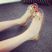 Load image into Gallery viewer, Summer Style Women Sandals Fashion Shoes Woman Casual Lightweight Toe Sandal Crystal Flat Shoes Round Toe Dress Open Toe Sandals Flip Flops Slip On Fashion Dress Shoes
