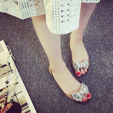 Load image into Gallery viewer, Summer Style Women Sandals Fashion Shoes Woman Casual Lightweight Toe Sandal Crystal Flat Shoes Round Toe Dress Open Toe Sandals Flip Flops Slip On Fashion Dress Shoes
