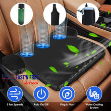 Load image into Gallery viewer, Summer Water Cooling System Seat Cushion with Fans 3 Speeds
