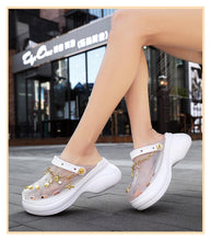 Load image into Gallery viewer, Summer Women Breathable Sandals Beach Shoes Women Slippers Slides Fashion Sandal Clogs Lightweight Walking Shoes With Chain Comfortable Shoes Around The House
