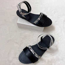 Load image into Gallery viewer, Summer Women's Sandals Fashion Fat Bottom Female Clip Toe Shoes Outdoor Beach Sandal Flat Sandal Ankle Strap Open Toe Breathable Summer Sandals Adjustable Buckle Strap Women Sandals
