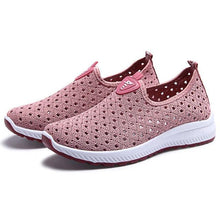 Load image into Gallery viewer, Summer Women's Sports Espadrilles Fashion Breathable Slip On Sneakers For Women Lightweight Walking Shoes Comfortable Elegant Shoes Non Slip Mesh Elegant Design
