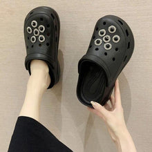Load image into Gallery viewer, Summer Womens Platform Garden Shoes Clogs Outdoor Beach Slippers Clogs Slippers For Women’s Fashion Comfortable Slip On Slides Shoes For Everyday
