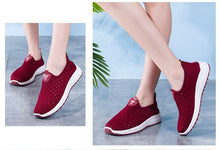 Load image into Gallery viewer, Summer Womens Shoes Breathable Mesh Sneakers Slip On Flats Espadrilles Fashion Trainers Women Comfortable Pink Couple Shoes Outdoor Walking Footwear Shoes
