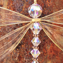Load image into Gallery viewer, Sun Catcher Ornament Window Crystal Guardian Angel Wing  Prism Pendant Rainbow Maker Collection Crystal Dragonflys Sun-catcher Wind Chimes Home Garden Hanging Decor Gifts Photography Prop Festival Decoration
