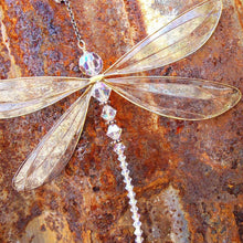 Load image into Gallery viewer, Sun Catcher Ornament Window Crystal Guardian Angel Wing  Prism Pendant Rainbow Maker Collection Crystal Dragonflys Sun-catcher Wind Chimes Home Garden Hanging Decor Gifts Photography Prop Festival Decoration
