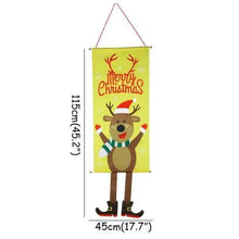 Load image into Gallery viewer, Super Cute Merry Christmas Decorations For Home Ornaments Garland New Year Xmas Door Decor Hanging Cloth Gifts
