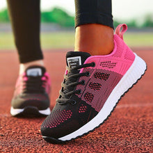 Load image into Gallery viewer, Super Light Sneakers For Women Vulcanize Sport Walking White Sneakers Women Casual Flats Elegant Soft Walking Shoes Breathable Non Slip Comfortable Sneakers
