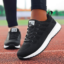 Load image into Gallery viewer, Super Light Sneakers For Women Vulcanize Sport Walking White Sneakers Women Casual Flats Elegant Soft Walking Shoes Breathable Non Slip Comfortable Sneakers
