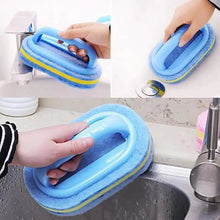 Load image into Gallery viewer, Super Quality Kitchen Cleaning Bathroom Toilet Kitchen Glass Wall Cleaning Bath Brush Handle Sponge Bath BottomBathtub Cleaning Tools
