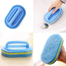 Load image into Gallery viewer, Super Quality Kitchen Cleaning Bathroom Toilet Kitchen Glass Wall Cleaning Bath Brush Handle Sponge Bath BottomBathtub Cleaning Tools

