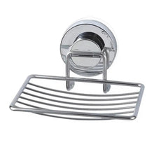 Load image into Gallery viewer, Super Strong Vacuum Suction Cup Soap Holder Drain Stainless Steel Wall-Mounted Soap Dish Shower Box Dish Punch-Free Bathroom Accessories Bathroom Soap Dish Holder Shower Soap Dish Saver Tray Bar Soap Sponge Holder for Shower Bathroom And Kitchen

