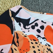 Load image into Gallery viewer, Surfing Swimsuit For Women Bikini Long Sleeve Swimwear Tiger Print Push Up Summer Bath Suit Two Piece Surfing Rash Guard Bikini Long Sleeve Swimsuit Set
