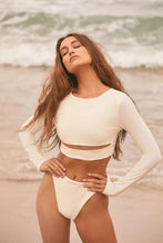 Load image into Gallery viewer, Surfing Swimsuit For Women Bikini Long Sleeve Swimwear Tiger Print Push Up Summer Bath Suit Two Piece Surfing Rash Guard Bikini Long Sleeve Swimsuit Set

