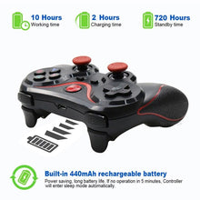 Load image into Gallery viewer, Sustainable White Wireless Joystick Gamepad PC Game Controller Support Bluetooth BT3.0 Compatible With Mobile Phone Tablet Wireless Controller Game Controller Gamepad Joystick Compatible With Slim 360 PC Windows 7 8 10 (White)
