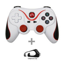 Load image into Gallery viewer, Sustainable White Wireless Joystick Gamepad PC Game Controller Support Bluetooth BT3.0 Compatible With Mobile Phone Tablet Wireless Controller Game Controller Gamepad Joystick Compatible With Slim 360 PC Windows 7 8 10 (White)
