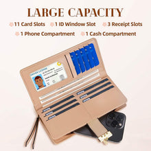 Load image into Gallery viewer, Sweet Cute Women's Long Leaf Bifold Wallet
