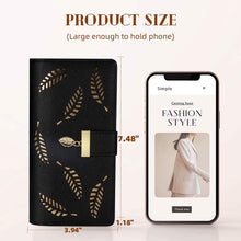 Load image into Gallery viewer, Sweet Cute Women's Long Leaf Bifold Wallet
