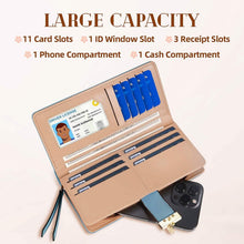 Load image into Gallery viewer, Sweet Cute Women's Long Leaf Bifold Wallet

