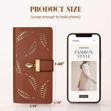 Load image into Gallery viewer, Sweet Cute Women's Long Leaf Bifold Wallet
