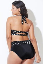 Load image into Gallery viewer, Swimwear High Waist Two Piece Plus Size Large Size Plus Fat Printed Swimsuit Women Back Bikini Beach Bathing Suit Women High Waist Swimsuits Triangle Bathing Suit
