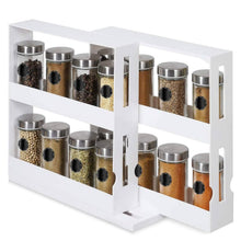 Load image into Gallery viewer, Swivel Cabinet Organizer Revolving Kitchen Rack Spice Organizer
