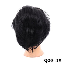 Load image into Gallery viewer, Synthetic Messy Bun Scrunchie Chignon With Elastic Hair Bands Donut Straight Ponytail Hair Pieces For Women Hair Extensions Clip in Hair Extension For Volumized Hair Buns For Girls
