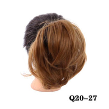 Load image into Gallery viewer, Synthetic Messy Bun Scrunchie Chignon With Elastic Hair Bands Donut Straight Ponytail Hair Pieces For Women Hair Extensions Clip in Hair Extension For Volumized Hair Buns For Girls
