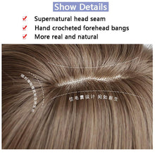Load image into Gallery viewer, Synthetic Wigs For Women Daily Cosplay Long Water Wave  Lolita Wig With Bangs Cold Brown Heat Resistant Hair Bob Wigs For Black Women Cosplay Wigs For Women Gifts for Girlfriends

