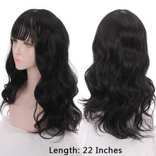 Load image into Gallery viewer, Synthetic Wigs For Women Daily Cosplay Long Water Wave  Lolita Wig With Bangs Cold Brown Heat Resistant Hair Bob Wigs For Black Women Cosplay Wigs For Women Gifts for Girlfriends
