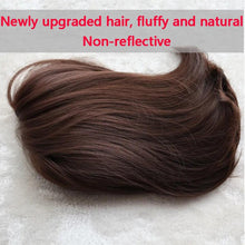 Load image into Gallery viewer, Synthetic Wigs Short Wavy Womens Wig Natural Part Side Hair Black Brown Wigs For Women Heat Resistant Daily Wigs For Black Women Cosplay Wigs For Women Gifts for Girlfriends
