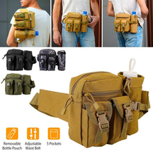 Load image into Gallery viewer, Tactical Waist Bag Utility Pouch Belt Bag with Water Bottle Pouch
