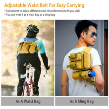 Load image into Gallery viewer, Tactical Waist Bag Utility Pouch Belt Bag with Water Bottle Pouch
