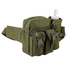 Load image into Gallery viewer, Tactical Waist Bag Utility Pouch Belt Bag with Water Bottle Pouch
