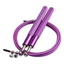 Load image into Gallery viewer, Tangle-Free Rapid Speed Jumping Rope Cable With Ball Bearings Steel Skipping Rope Adjustable Rapid Speed Jumping Ropes Cable Foam Handles Steel Jump Ropes For Gym Fitness Home Exercise
