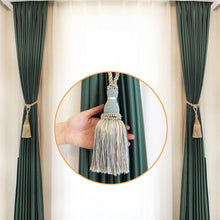 Load image into Gallery viewer, Tassel Curtain Tiebacks Home Decoration Handmade Curtain Holders Clips Hanging Balls Curtain Accessories Curtain Tie backs Curtain Handmade Tiebacks Decorative Curtain Holdbacks With Tassel
