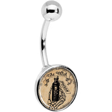 Load image into Gallery viewer, Witches Brew Poison Potion Halloween Belly Ring
