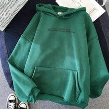 Load image into Gallery viewer, Teens Girls Funny Letter Oversized Hoodies Women Sweatshirts Hooded Sweats Long Sleeve Autumn Warm Women's Clothing Letter Slogan Printed Oversized Hoodies Autumn Black Tops Streetwear
