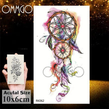 Load image into Gallery viewer, Temporary Tattoos Seahorse Dolphin Sticker Watercolor Custom Body Tattoo For Children Women
