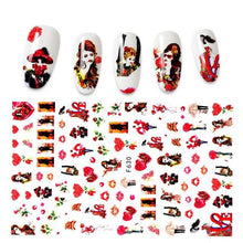 Load image into Gallery viewer, The New 3D Nail Sticker Cool English Letter stickers for nail Foil Love Heart Design Fashion Manicure Stickers Girls Manicure Decoration Nail Art Supplies 3D Self-Adhesive Nail Decals Designer Nail Stickers for Acrylic Nails
