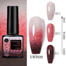 Load image into Gallery viewer, Thermal Shiny Nail Polish Change Color Effect Gel UV Semi Permanent Stylish Three Layer Effect For Womens
