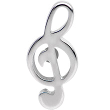 Load image into Gallery viewer, 16G 1/4 Treble Clef Music Note Tragus Cartilage Earring
