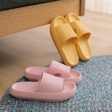 Load image into Gallery viewer, Thick Platform Bathroom Home Slippers Women Fashion Soft Sole EVA Indoor Slides Woman Sandals Summer Non-slip Flip Flops Quick Drying Open Toe Super Soft Comfy Thick Sole Home House Cloud Cushion Sandals For Indoor And Outdoor Platform Shoes
