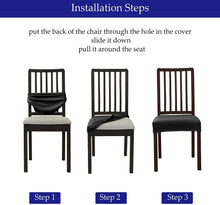 Load image into Gallery viewer, Thick Velvet Seat Cover Chair Slipcovers For Dining Room Chair Protector Chair Cover Elastic Solid Stretch Chair Cover Dining Room Chair Seat Covers Stretch Chair Seat Cushion Slipcovers Furniture Protector

