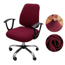 Load image into Gallery viewer, Thicken Solid Office Computer Chair Cover Spandex Split Seat Cover Universal Office Anti-dust Armchair Cover Protective &amp; Stretchable Universal Chair Covers Stretch Rotating Chair Slipcover
